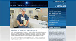 Desktop Screenshot of nyneurosurgical.com