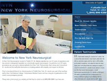 Tablet Screenshot of nyneurosurgical.com